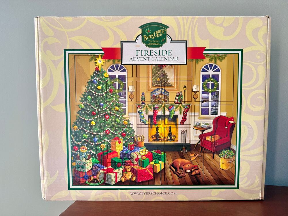 NEW Byers' Choice Fireside Wooden Advent Calendar